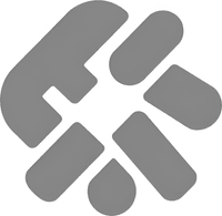 Минималистичный абстрактный логотип компании Юрбол в серых тонах на белом фоне